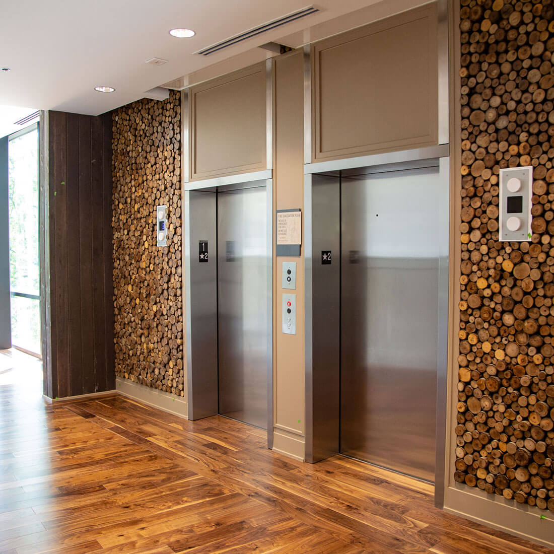 Truist Leadership Institute campus elevators